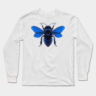 Blue Honeybee Long Sleeve T-Shirt